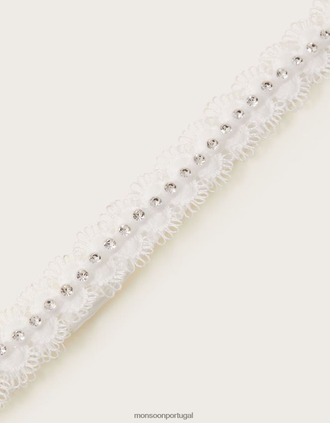 acessório bando de dama de honra de diamante Monsoon garota moda RPLH8F2589