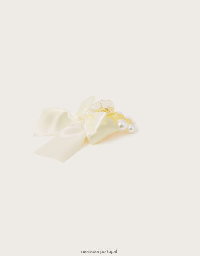 acessório clipe de garra de arco de pérola da dama de honra Monsoon garota moda RPLH8F2557