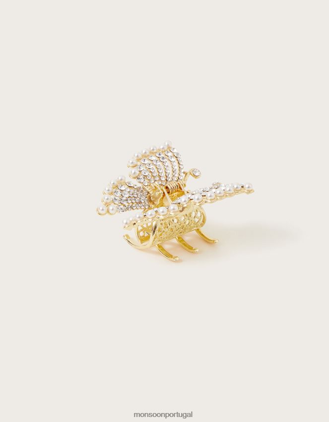 acessório clipe de garra de pérola de borboleta Monsoon garota quente RPLH8F2536