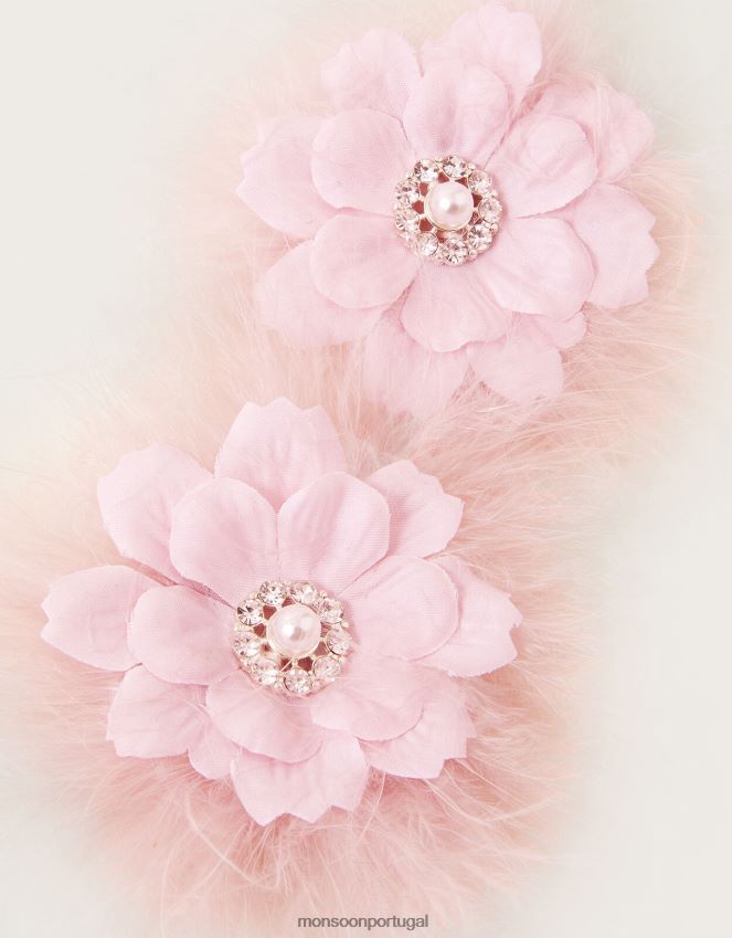 acessório conjunto de dois grampos de cabelo pérola fofos Monsoon garota quente RPLH8F2551