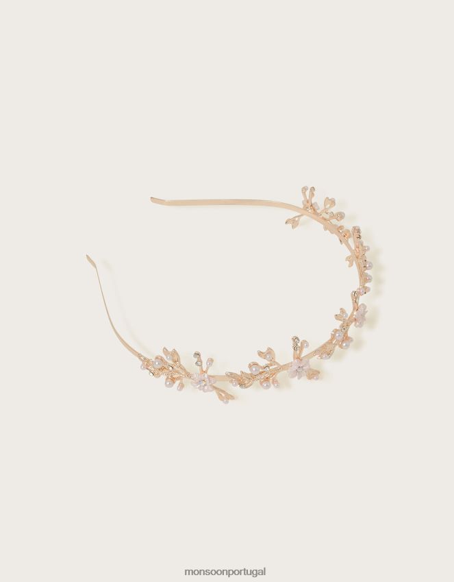 acessório faixa de flor fosca Monsoon garota moda RPLH8F2568