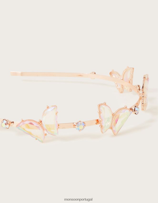 acessório faixa de joia borboleta Monsoon garota moda RPLH8F2487