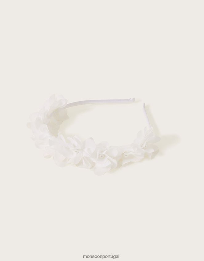 acessório tiara floral de dama de honra pom-pom Monsoon garota quente RPLH8F2595