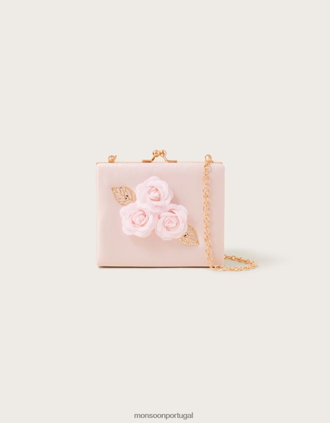 acessório bolsa com moldura de flor flor Monsoon garota moda RPLH8F2559