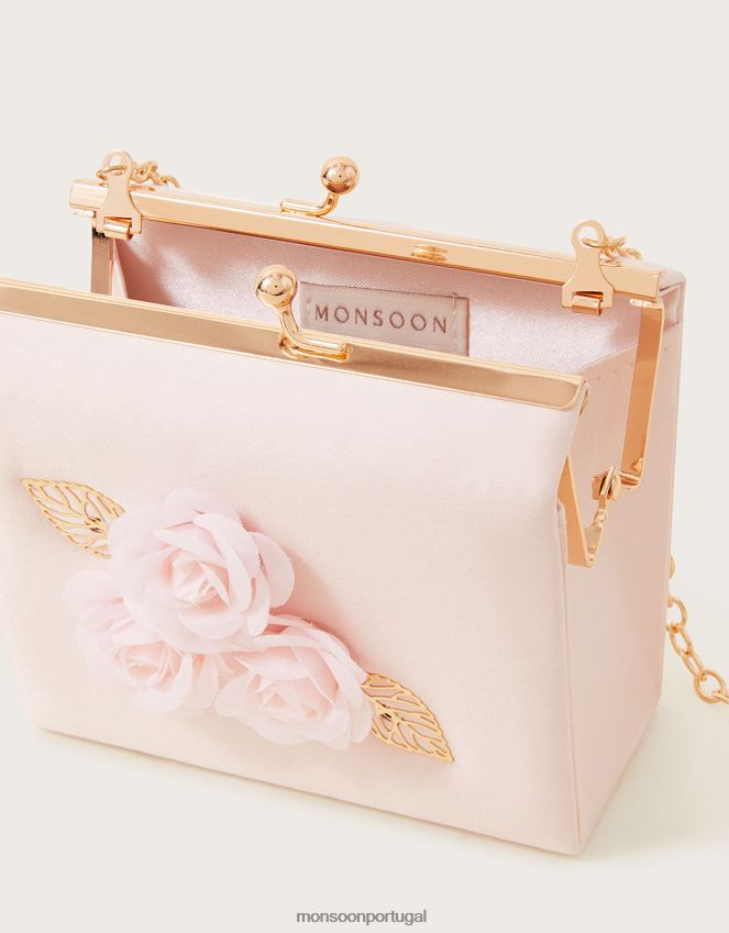 acessório bolsa com moldura de flor flor Monsoon garota moda RPLH8F2559