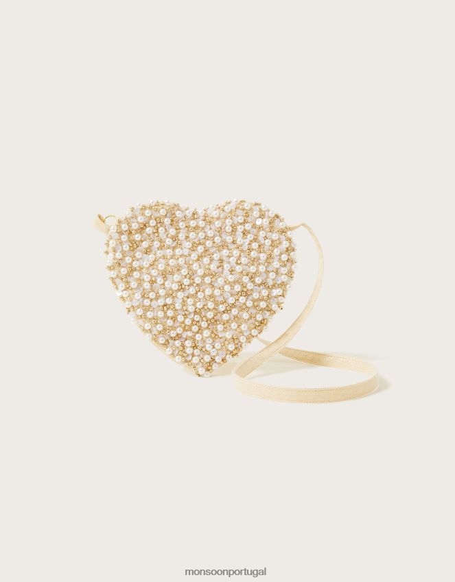 acessório bolsa coração com miçangas terra das maravilhas Monsoon garota moda RPLH8F2594
