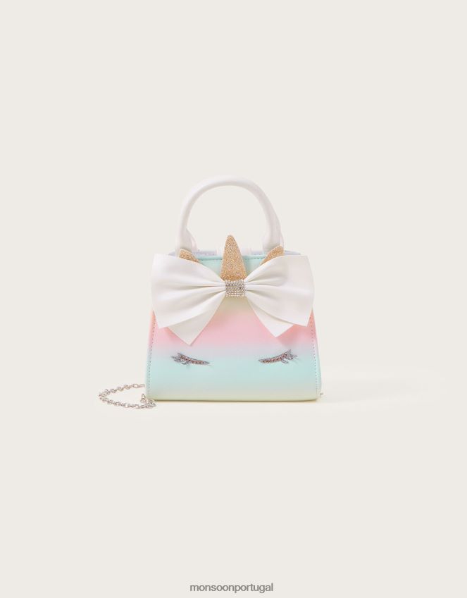 acessório bolsa de unicórnio com arco sonhador Monsoon garota à moda RPLH8F2538