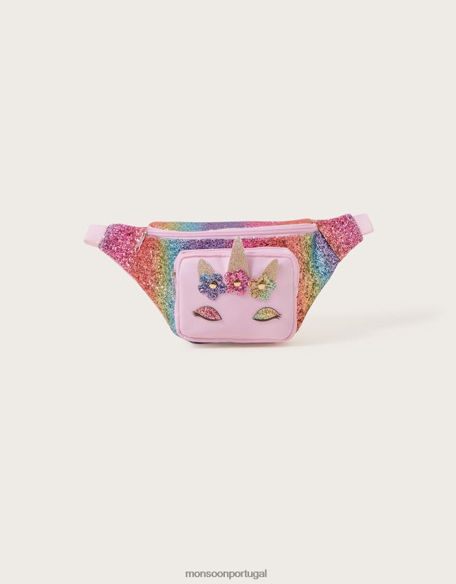 acessório bolsa unicórnio arco íris Monsoon garota gracioso RPLH8F2524