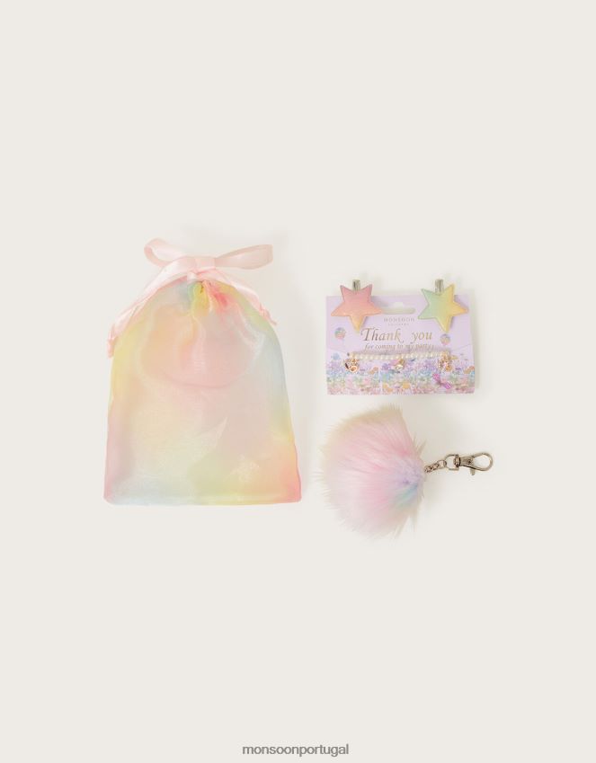 acessório conjunto de sacolas para lembrancinhas de festa Monsoon crianças moda RPLH8F1833