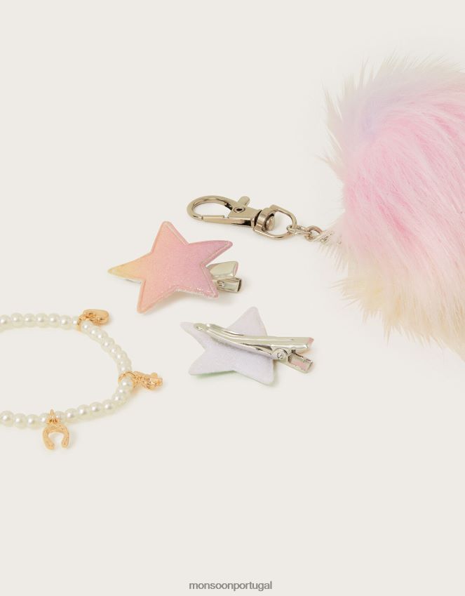 acessório conjunto de sacolas para lembrancinhas de festa Monsoon crianças moda RPLH8F1833