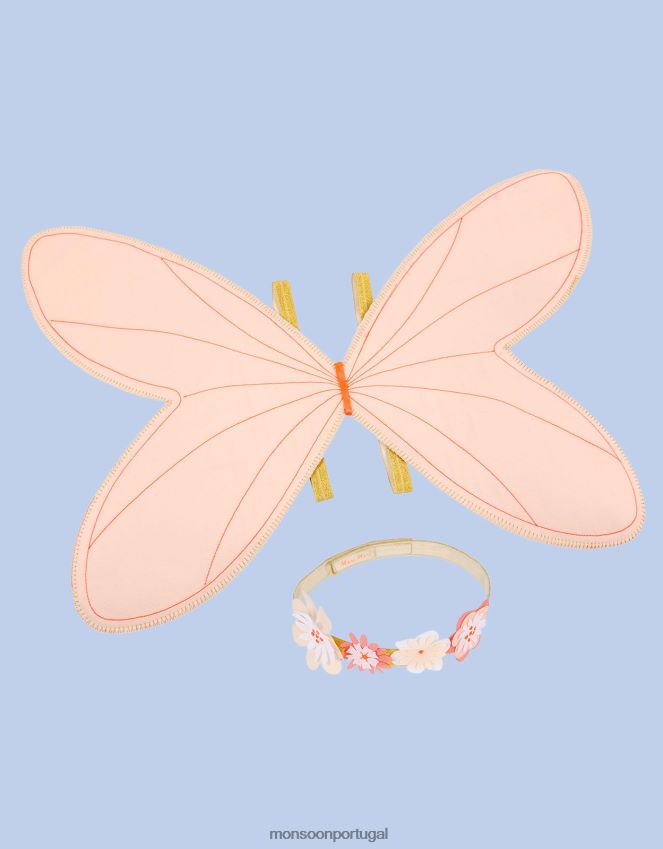 acessório fantasia de asas de fada meri meri Monsoon crianças moda RPLH8F2451