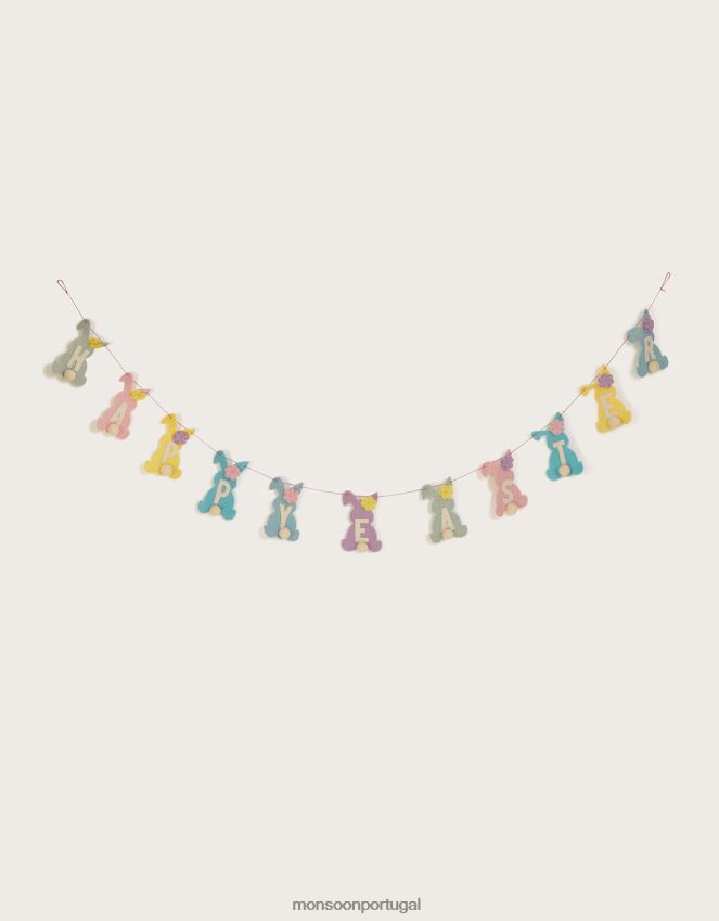 acessório feliz páscoa bandeirinha Monsoon crianças à moda RPLH8F2439