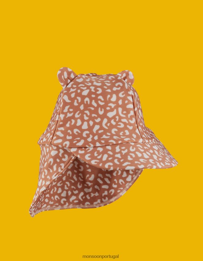 acessório chapéu de sol liewood senia mini leopardo Monsoon crianças rosa (rosa rosa) RPLH8F2677