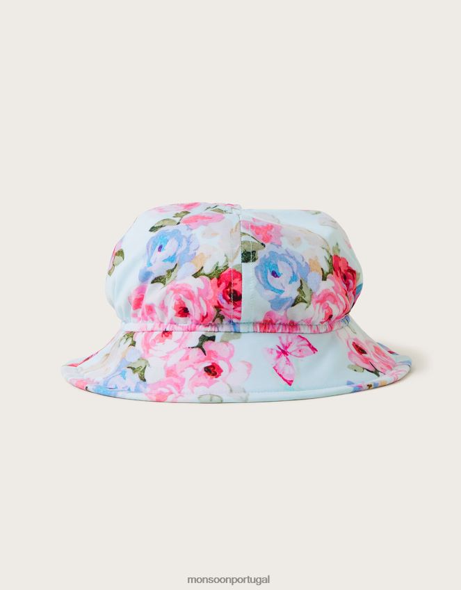 acessório chapéu floral posey para bebê com proteção upf50+ Monsoon crianças verde (hortelã) RPLH8F2153