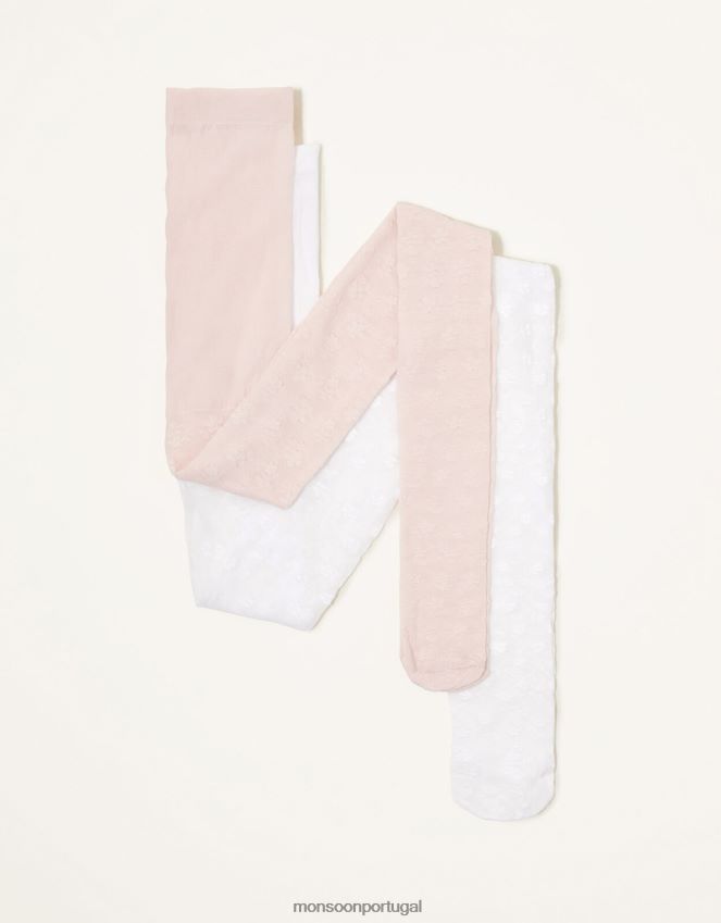 acessório conjunto apertado de renda floral Monsoon garota multi RPLH8F2702