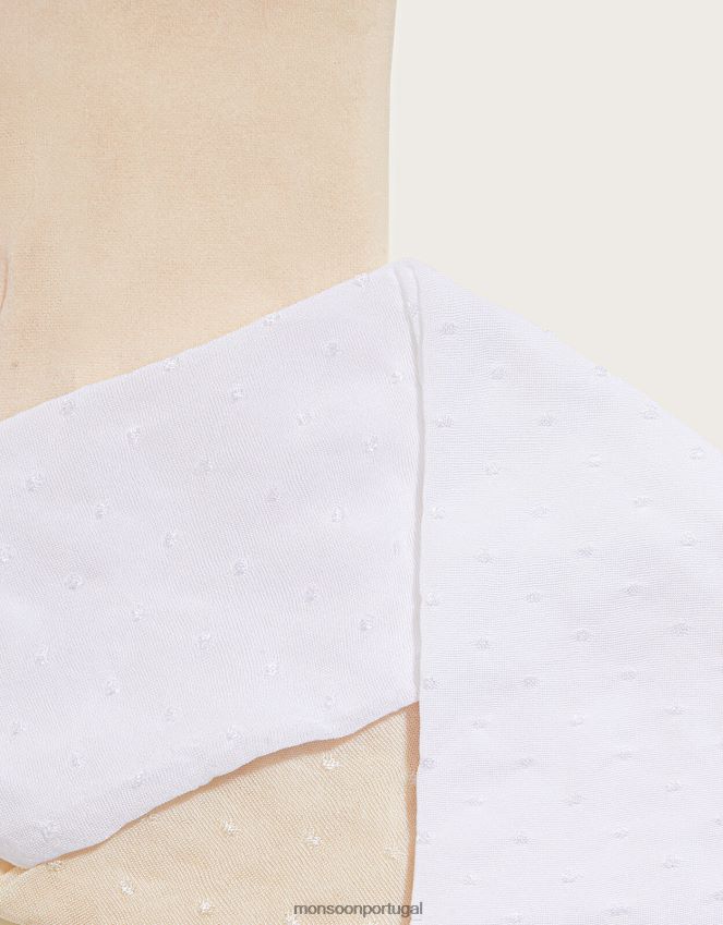 acessório conjunto de duas meias de noiva para bebê Monsoon garota multi RPLH8F2672