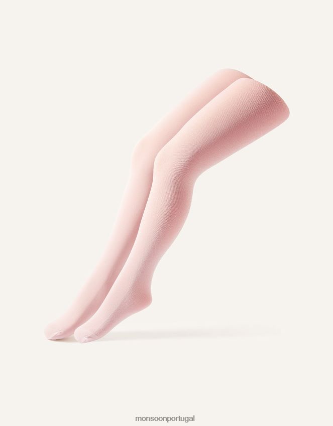acessório conjunto de meia-calça super brilho Monsoon garota rosa (rosa claro) RPLH8F2666