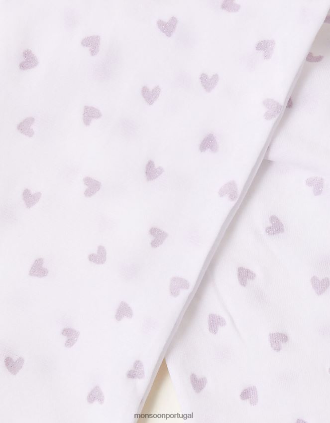 acessório meia-calça de coração com brilho Monsoon garota rosa RPLH8F2647