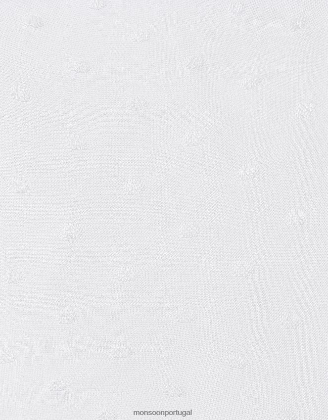 acessório meia-calça de noiva para bebê Monsoon garota branco RPLH8F2683