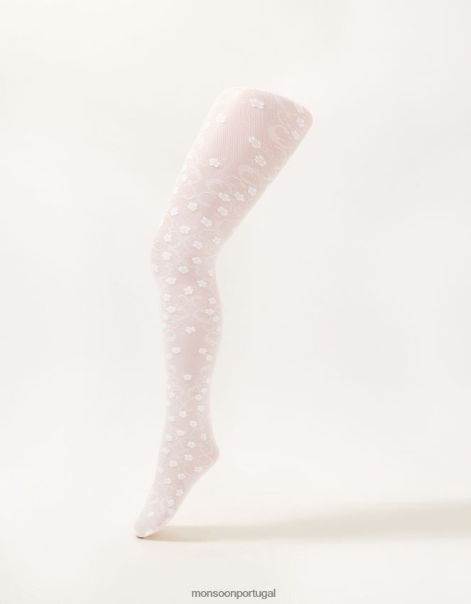 acessório meia calça flor rendada twinset Monsoon garota multi RPLH8F2650
