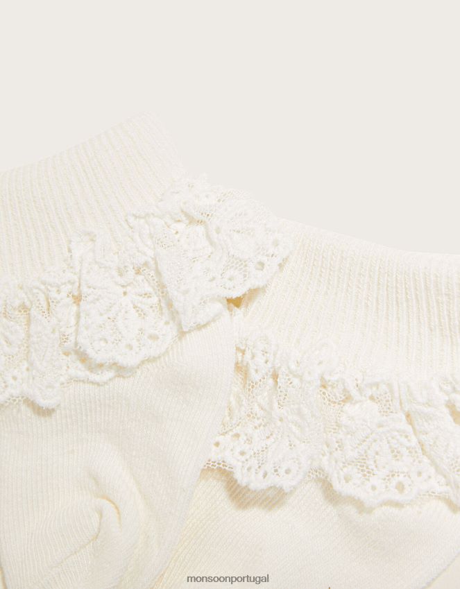 acessório meias de renda baby olivia Monsoon garota marfim RPLH8F2617