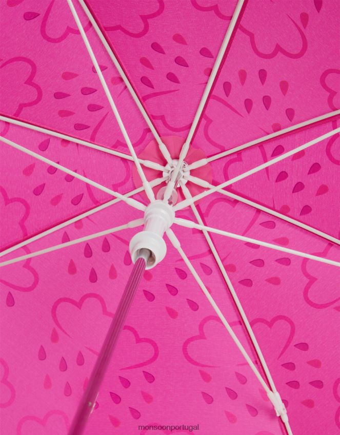 acessório guarda-chuva revelador de cores de grama e ar Monsoon crianças rosa (fúcsia) RPLH8F2474