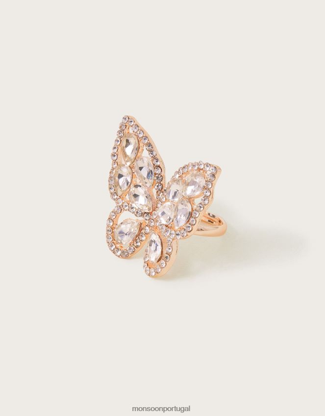 acessório anel de borboleta super brilhante Monsoon garota quente RPLH8F1796