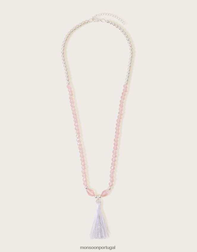 acessório colar de borla com miçangas sienna Monsoon garota moda RPLH8F2842