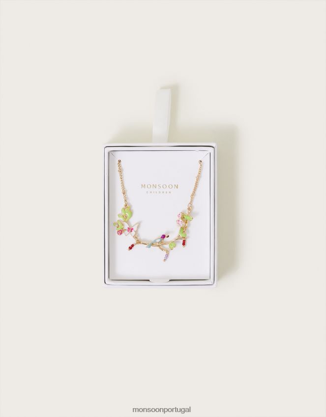 acessório colar de flor de cerejeira Monsoon garota quente RPLH8F2570