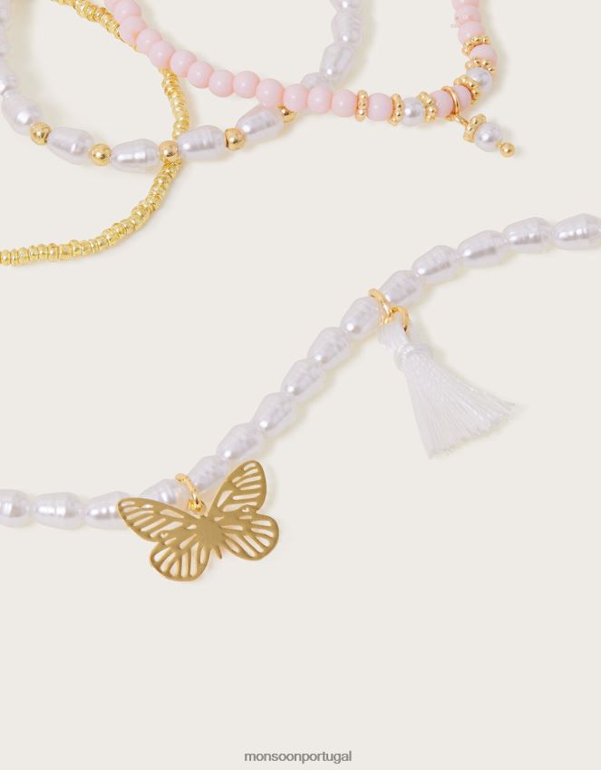 acessório lindo conjunto de joias boêmias Monsoon garota moda RPLH8F2578