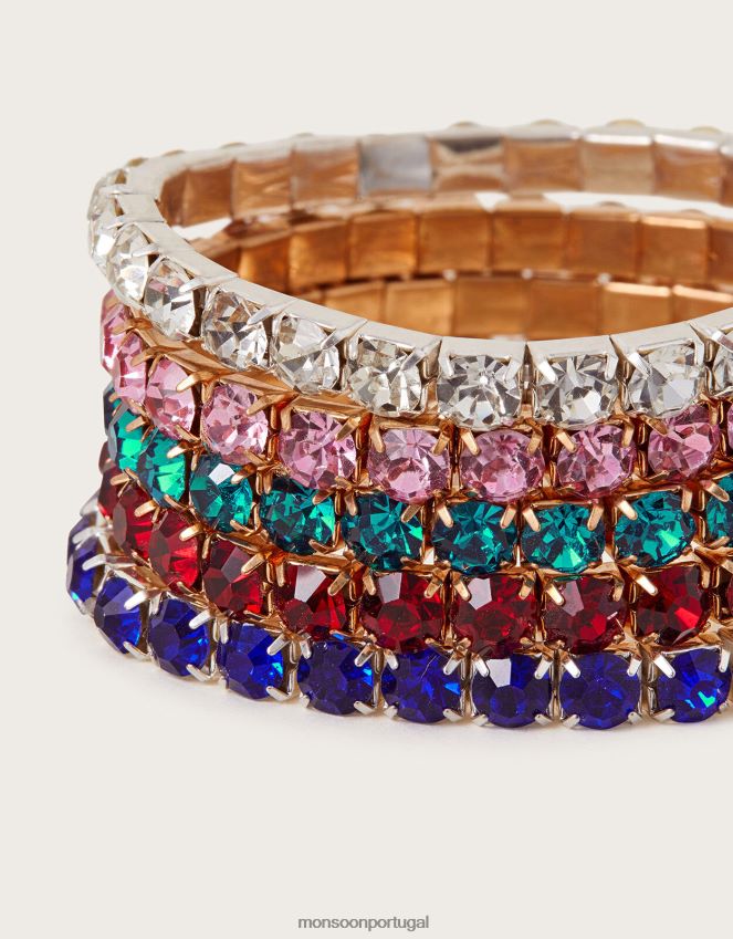 acessório pulseiras de tesouro de joias pacote com 5 Monsoon garota moda RPLH8F2500