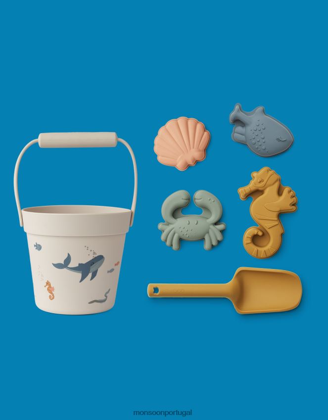 acessório conjunto de praia liewood dante Monsoon crianças azul RPLH8F2843