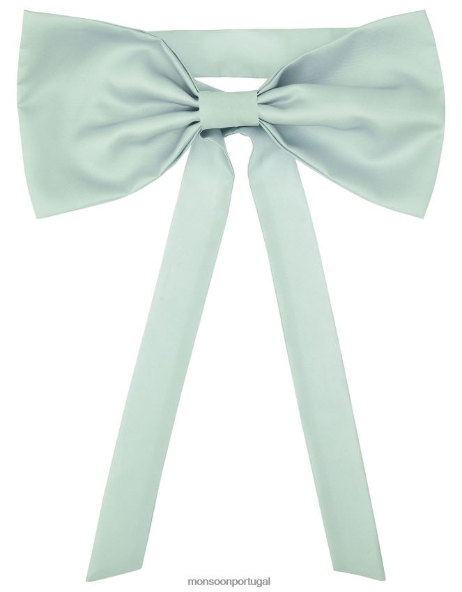 acessório dama de honra duquesa arco e faixa de sarja Monsoon crianças verde RPLH8F2732