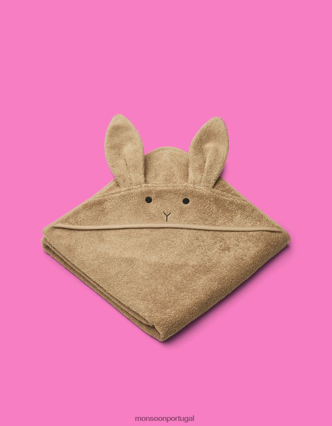 acessório toalha com capuz coelho liewood augusta Monsoon crianças camelo (aveia) RPLH8F2637