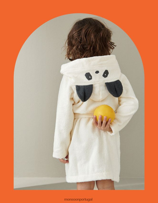 acessório roupão de banho liewood lily panda Monsoon crianças creme RPLH8F2698