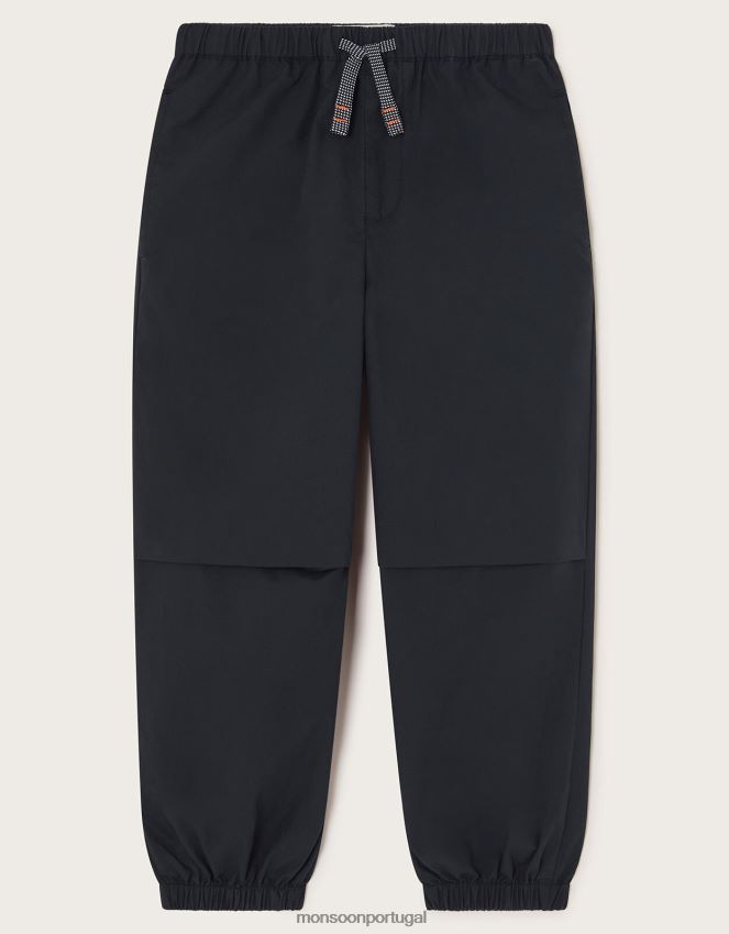 roupas calças cargo Monsoon garota preto RPLH8F1639