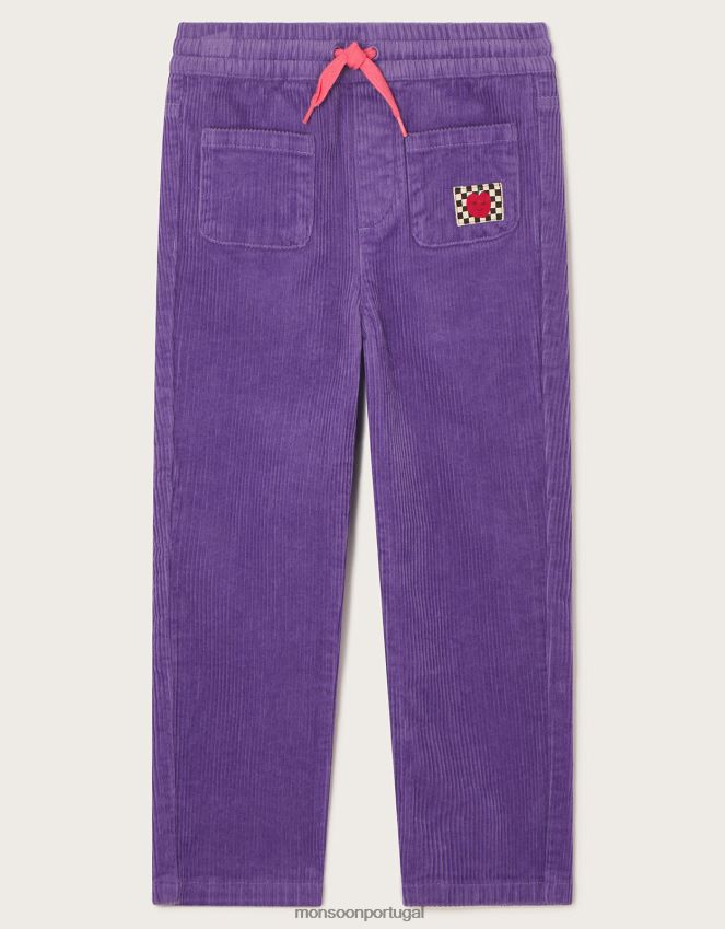 roupas calças de cordão Monsoon garota roxo (lilás) RPLH8F1647