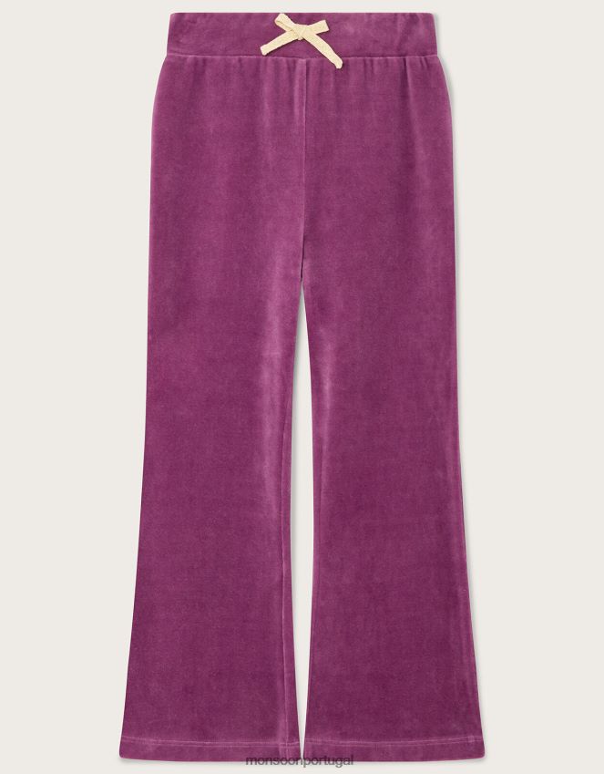 roupas joggers de veludo cósmico Monsoon garota roxo RPLH8F1700
