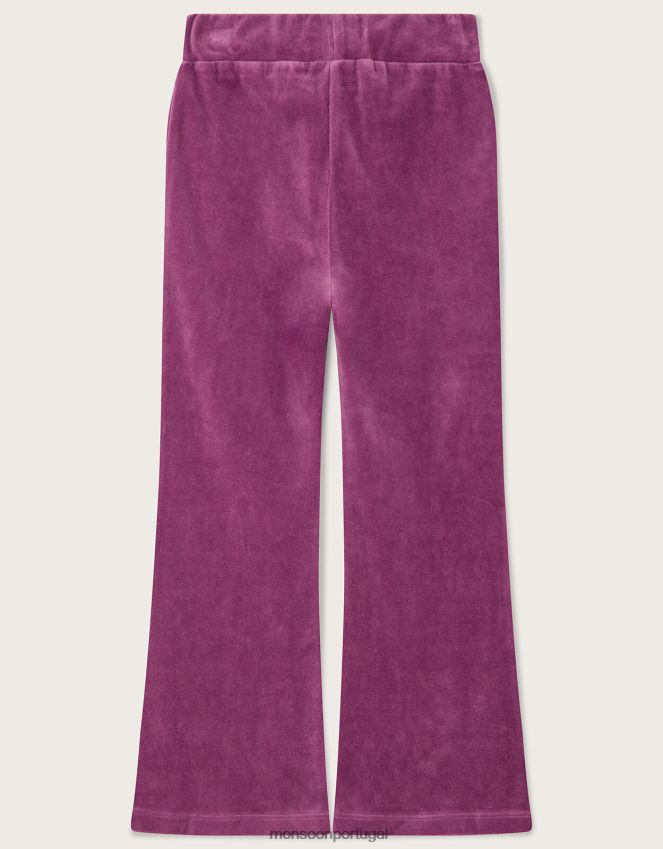 roupas joggers de veludo cósmico Monsoon garota roxo RPLH8F1700