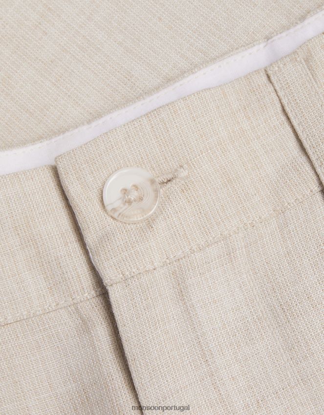 roupas shorts inteligentes Monsoon garoto Pedra natural) RPLH8F2753