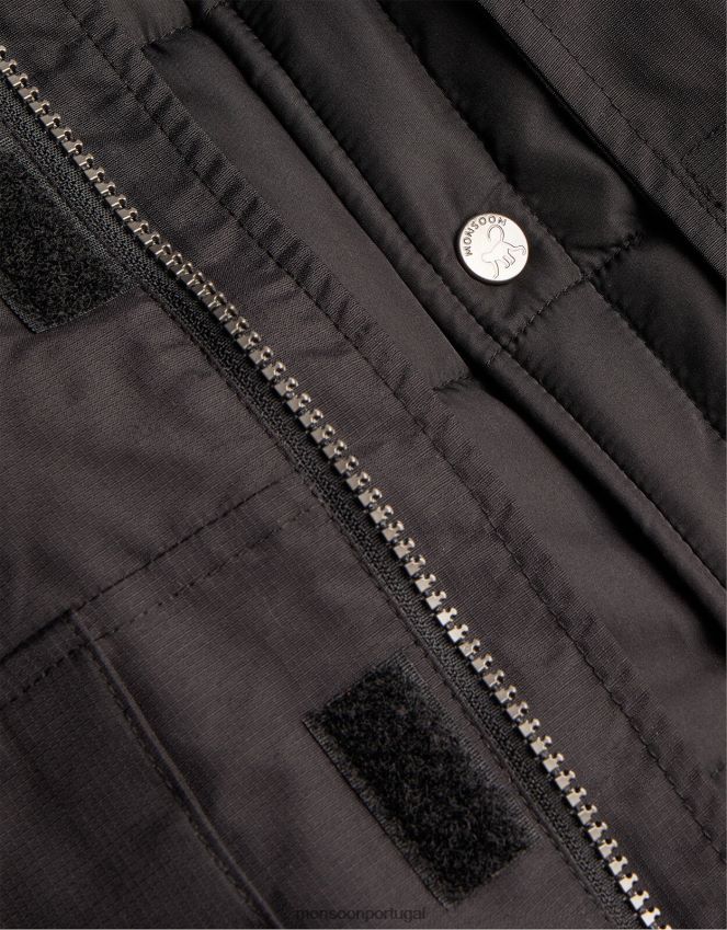 roupas Casaco parka 2 em 1 Monsoon garoto preto RPLH8F2209