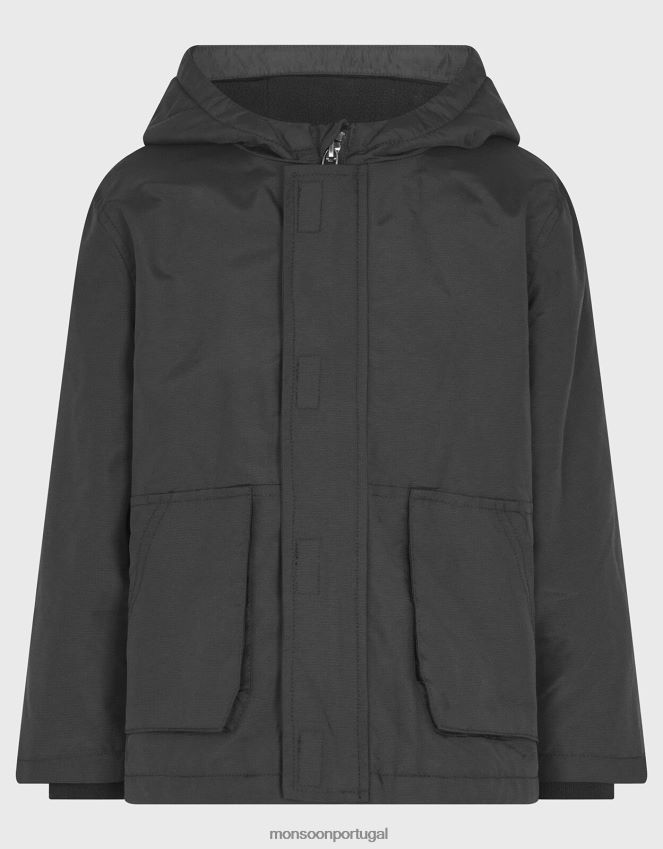 roupas Casaco parka 2 em 1 Monsoon garoto preto RPLH8F2209