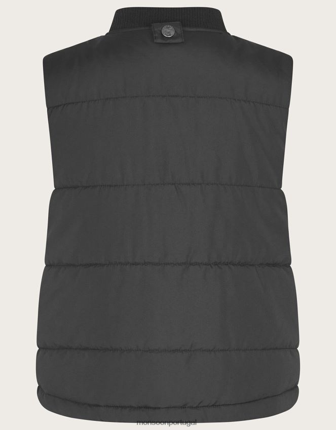 roupas Casaco parka 2 em 1 Monsoon garoto preto RPLH8F2209