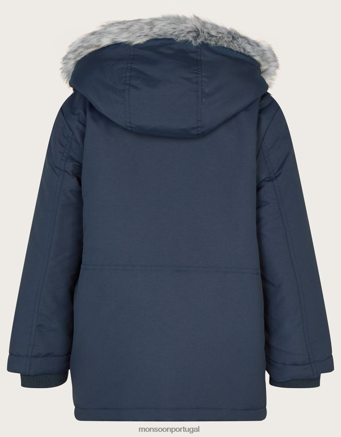 roupas casaco de bolso parka Monsoon garoto azul-marinho) RPLH8F2213