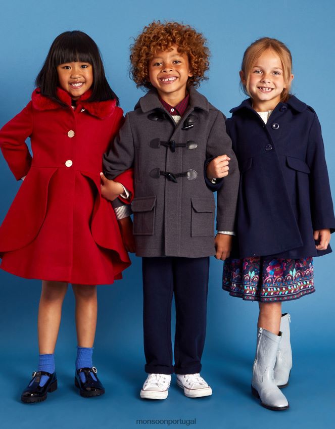 roupas casaco de lã Monsoon garoto cinza RPLH8F2252