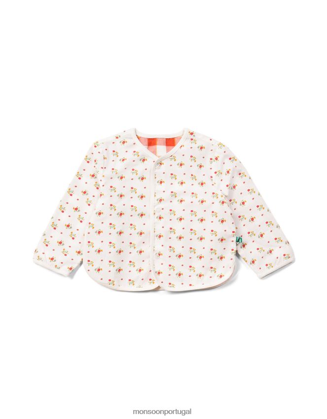 roupas jaqueta reversível little green radicais primavera flores Monsoon crianças vermelho RPLH8F1903