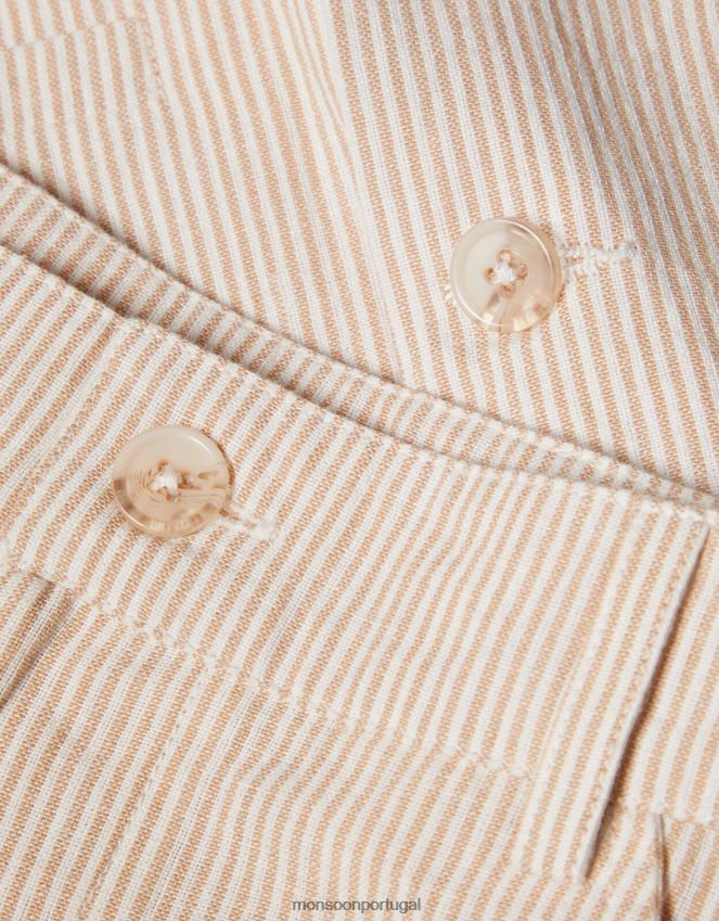 roupas terno cooper de três peças com shorts Monsoon garoto Pedra natural) RPLH8F2285