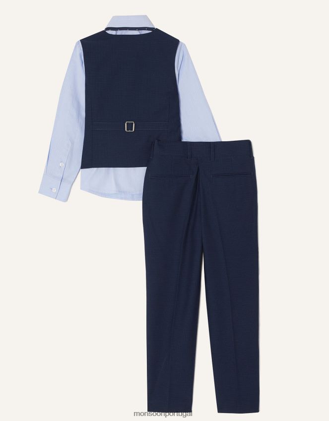 roupas terno de quatro peças Adam Monsoon garoto azul-marinho) RPLH8F2270