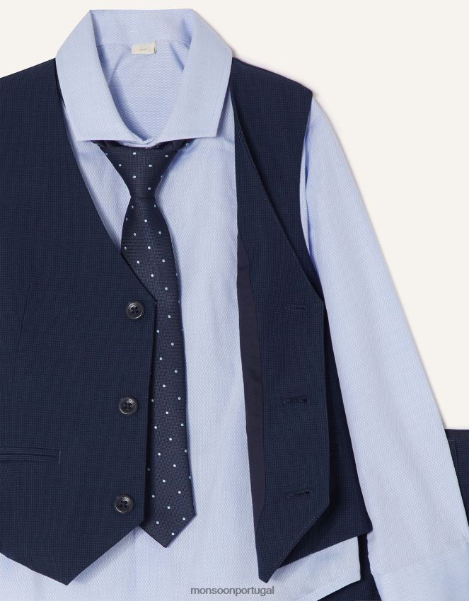 roupas terno de quatro peças Adam Monsoon garoto azul-marinho) RPLH8F2270