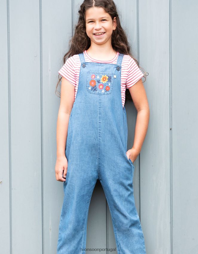roupas macacão frugi alexa Monsoon garota azul RPLH8F2029